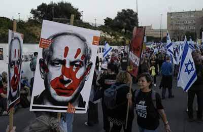 معترضان صهیونیست خواستار برکناری نتانیاهو شدند