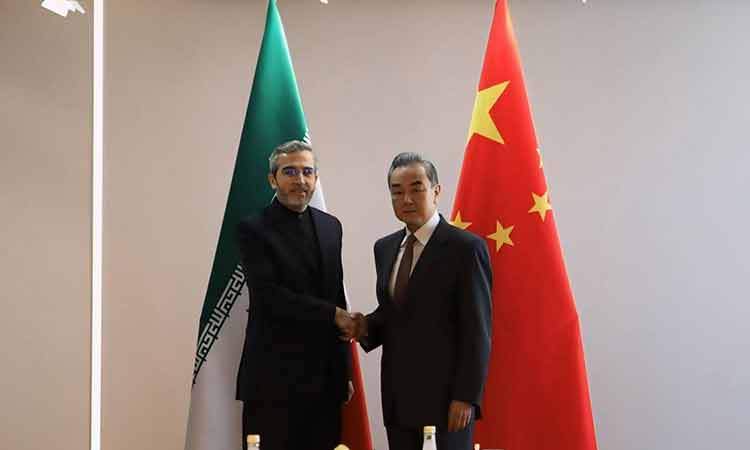 باقری با وزیر خارجه چین دیدار کرد