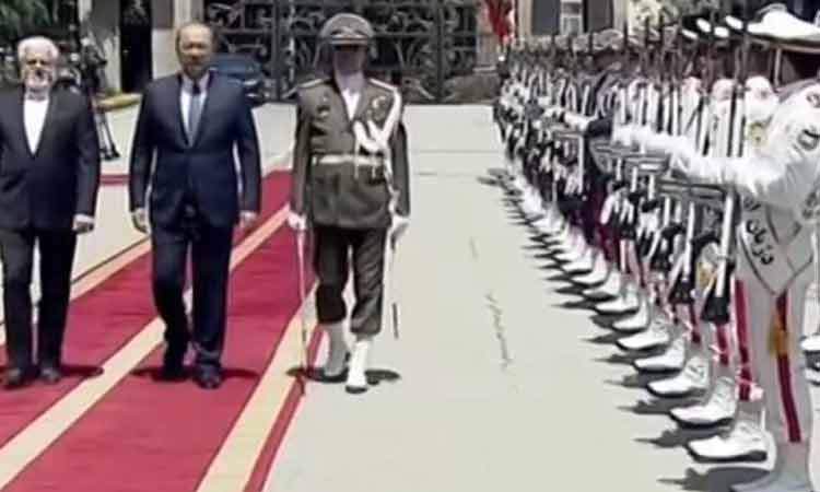 استقبال عارف از نخست‌وزیر ازبکستان