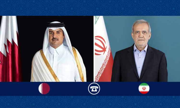 دلجویی پزشکیان از دولت و ملت قطر/تأکید شیخ تمیم بر گسترش روابط دو کشور