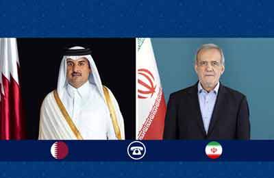 دلجویی پزشکیان از دولت و ملت قطر/تأکید شیخ تمیم بر گسترش روابط دو کشور