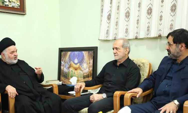 دیدار رئیس‌جمهور با نماینده آیت‌الله سیستانی در ایران