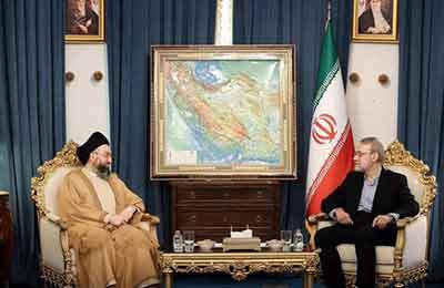 رایزنی حکیم و لاریجانی در تهران